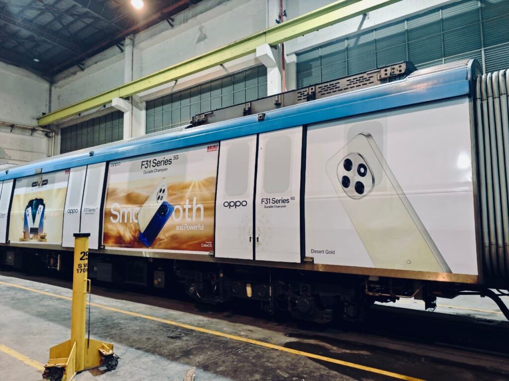 Hyderabad Metro Train Branding for OPPO Reno 31 Series
